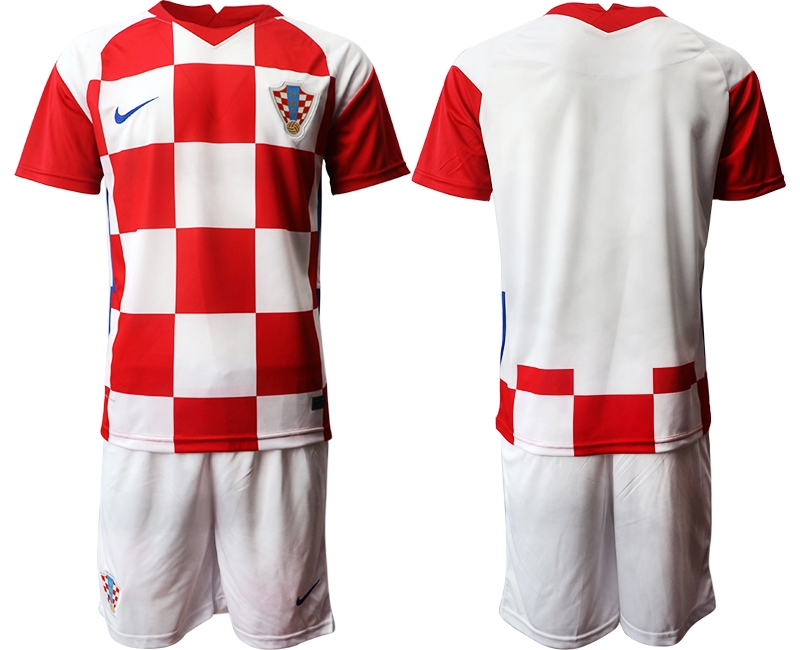Cheap Men 2021 European Cup Croatia white home Soccer Jerseys